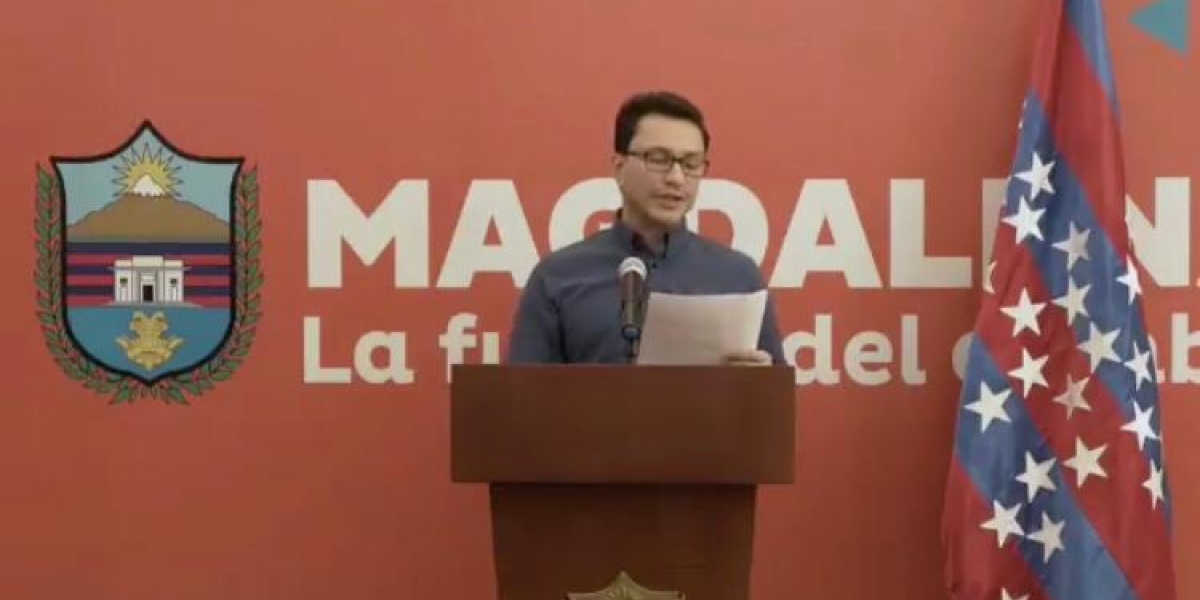Archivo Carlos Caicedo, gobernador del Magdalena.