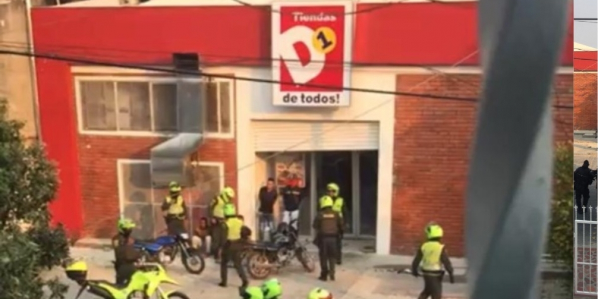 La Policía llegó a la tienda.
