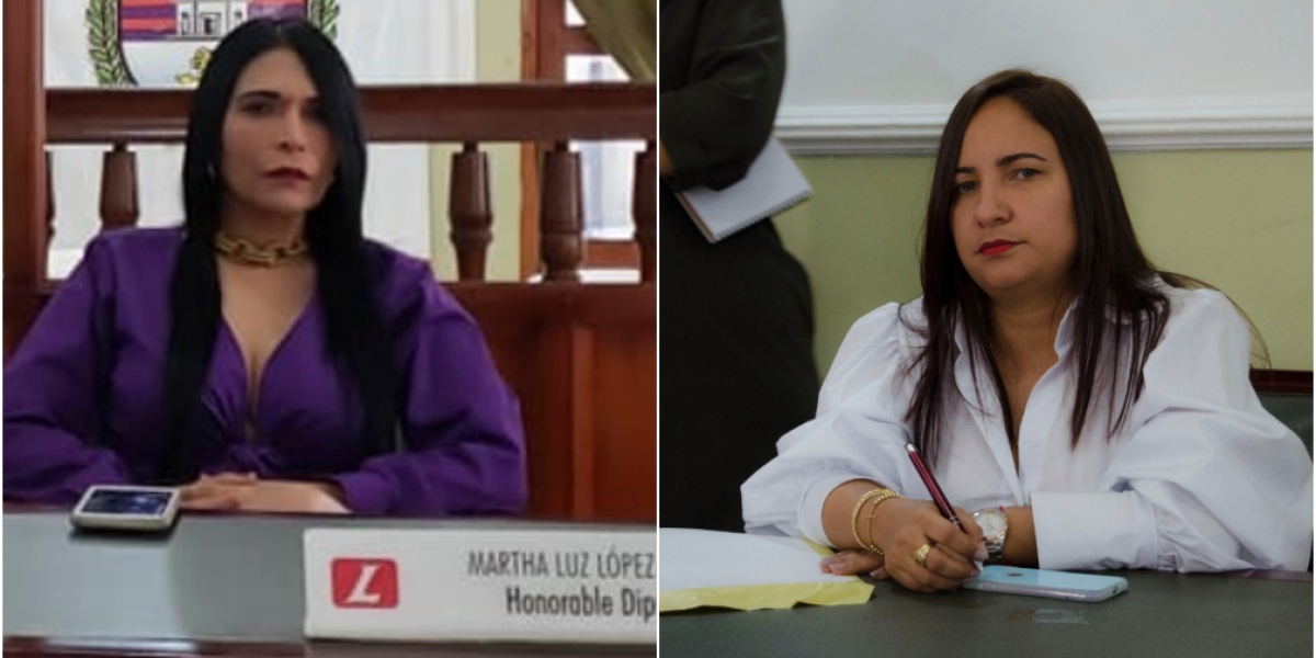 Asamblea del Magdalena. Martha López y Elizabeth Molina.