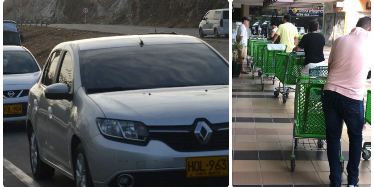 Sí se puede ir al supermercado en carro, así tenga pico y placa.