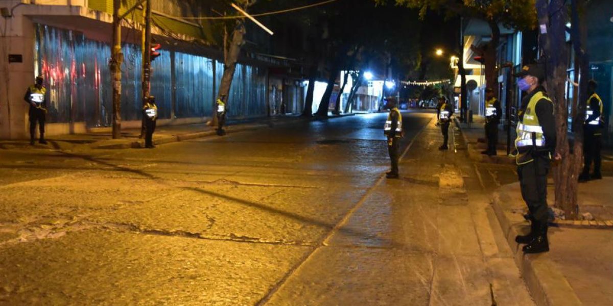 Controles en Santa Marta.