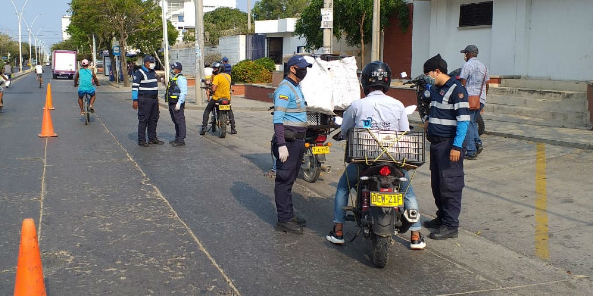 Operativos de los agentes de tránsito del Distrito.