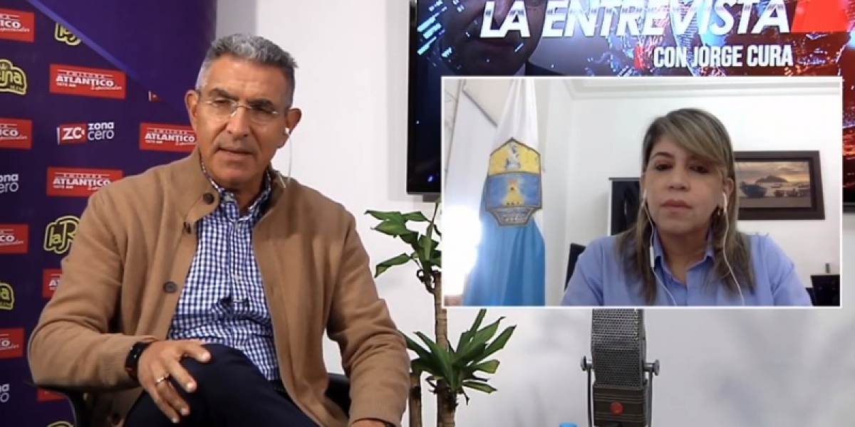 La Entrevista Virna Johnson, alcaldesa de Santa Marta, en entrevista con Jorge Cura.