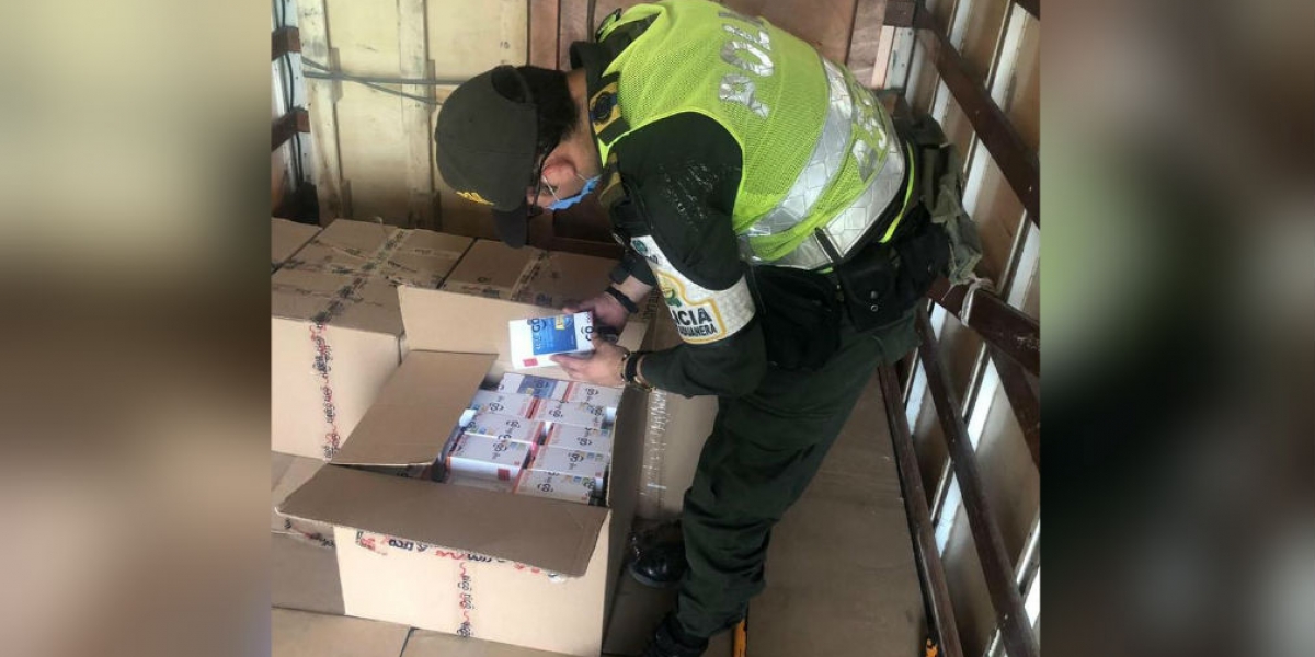 Policía Mercancía incautada.