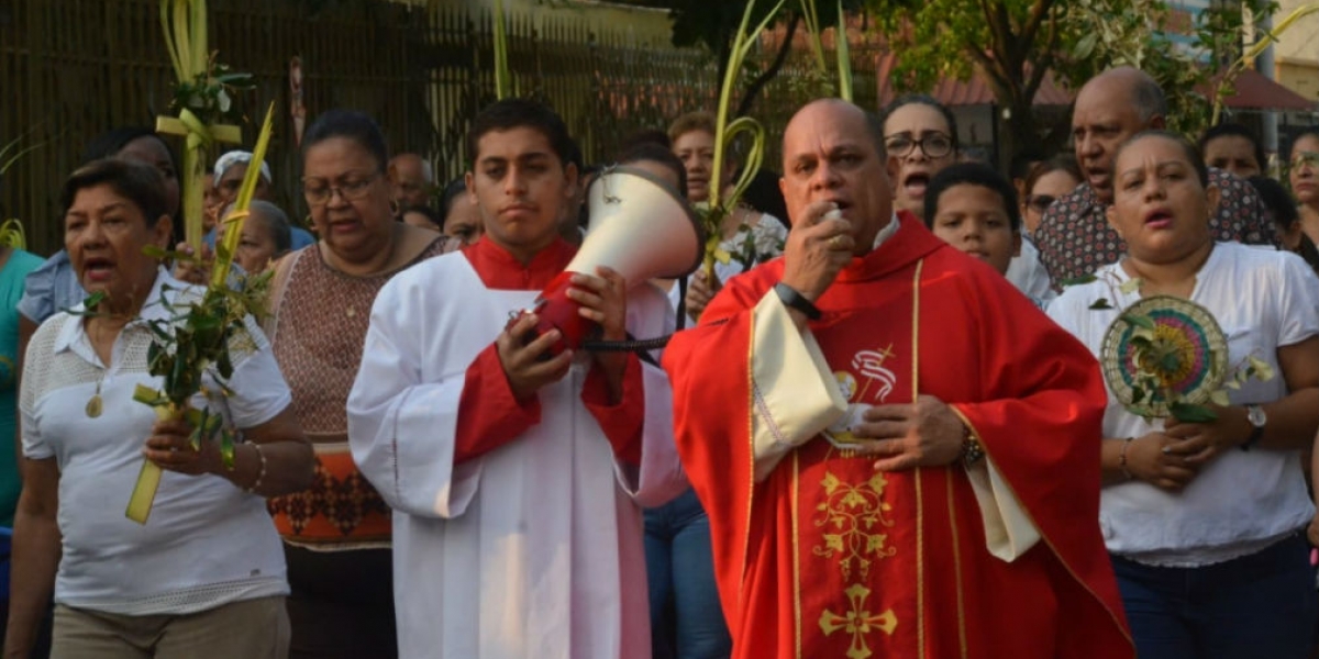 seguimiento.co. Celebración del Domingo de Ramos en Santa Marta en el año 2019