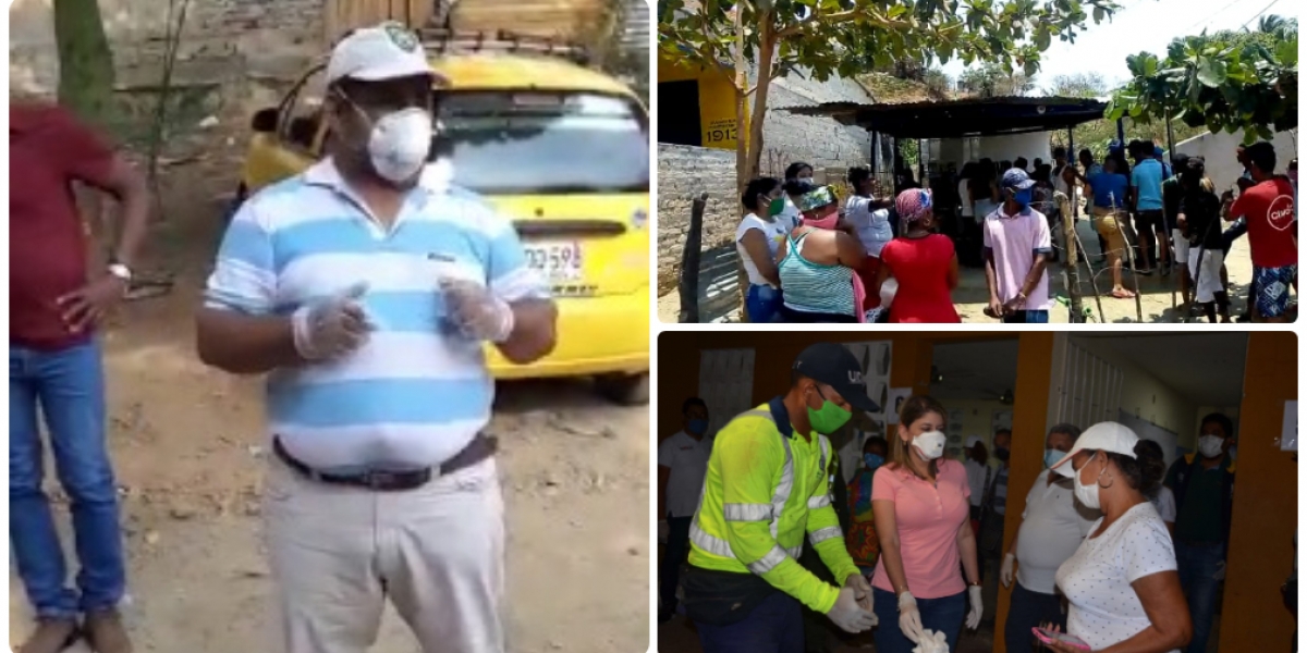 Seguimiento.co Residentes de la parte baja de Luis R Calvo se quejan porque los mercados no llegaron a todos los que lo necesitan.