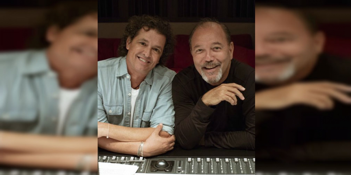 Carlos Vives junto al panameño Rubén Blades.