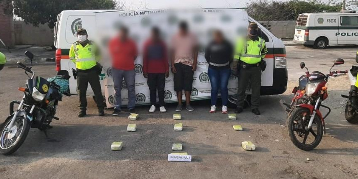 Policía Metropolitana El procedimiento se llevó a cabo en la vía Barranquilla – Santa Marta, a la atura del kilómetro 50+ 600 corregimiento Tasajera, Puebloviejo.