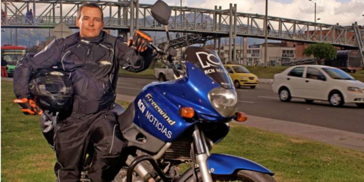 cortesía. Efraín Arce, patrullero de noticias RCN