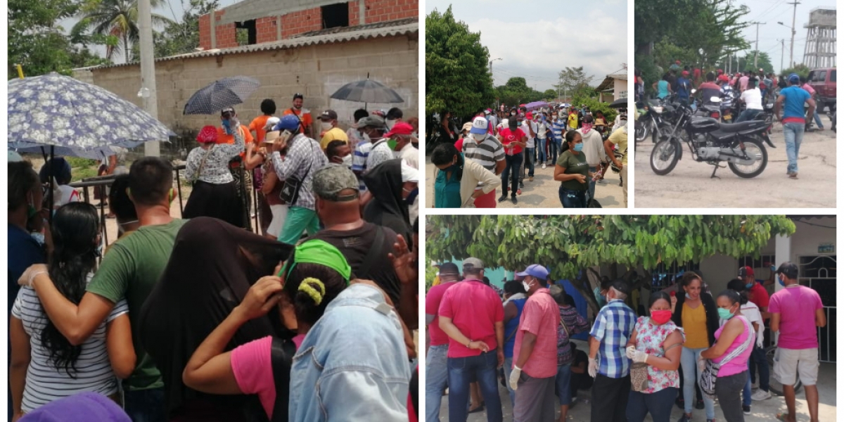 Habitantes de Fundación, Magdalena, pasaron horas en aglomeración.