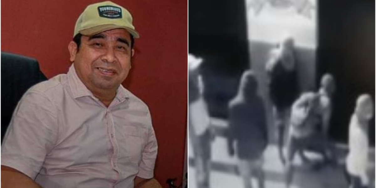 Cortesía El alcalde de los banqueños señaló que la Policía evitó que los 'vándalos' saquearan el local comercial.