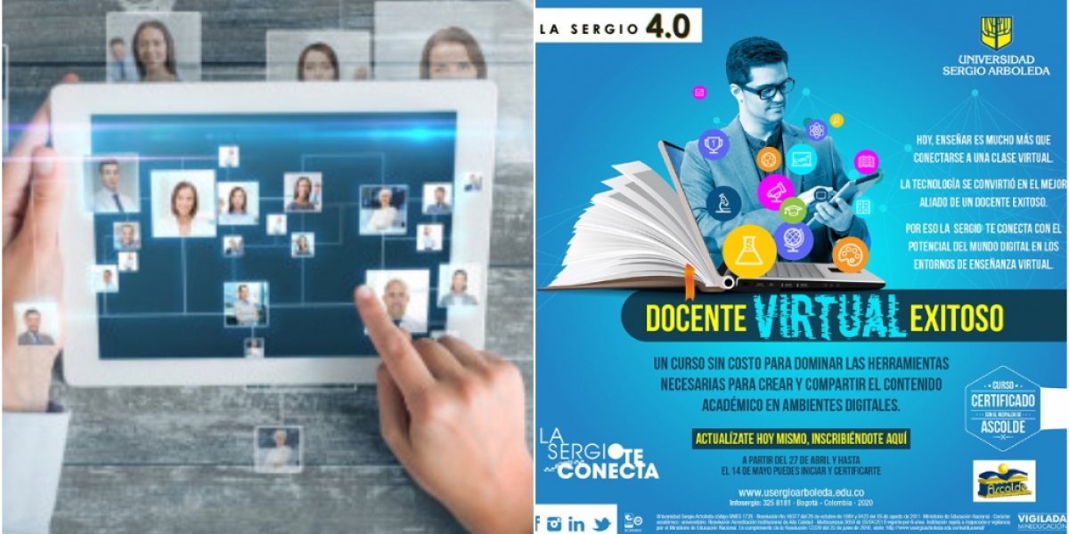 Cortesía Los participantes que aprueben el 80% de los contenidos serán certificados como Docentes Digitales por la Universidad Sergio Arboleda y por la Asociación Colombiana de Educadores.