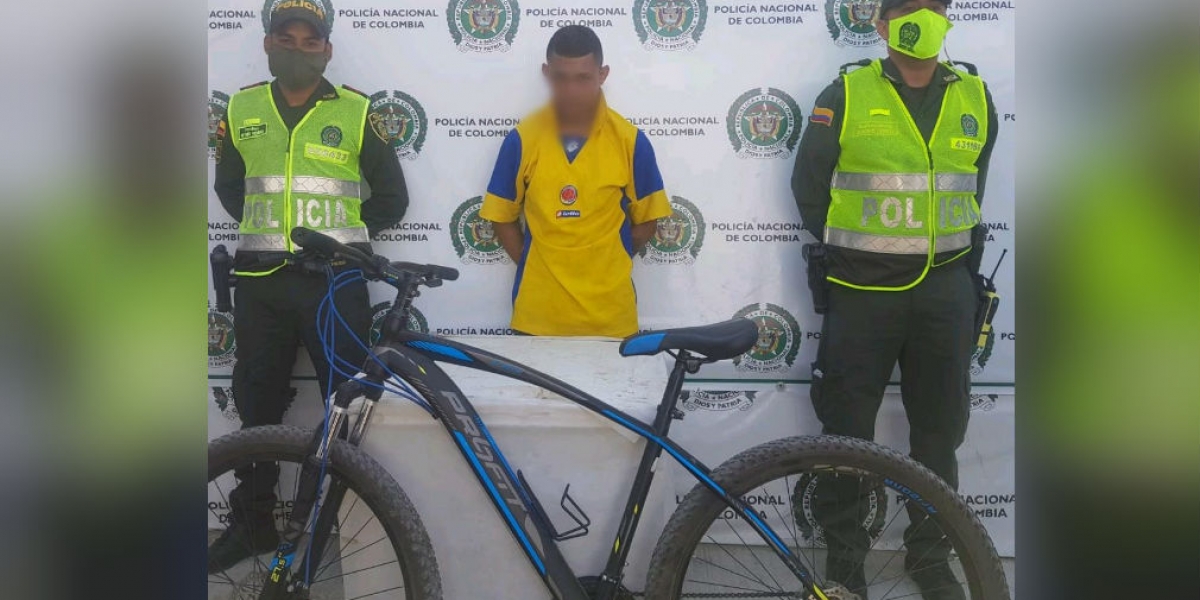 Hombre capturado en el barrio Tayrona.