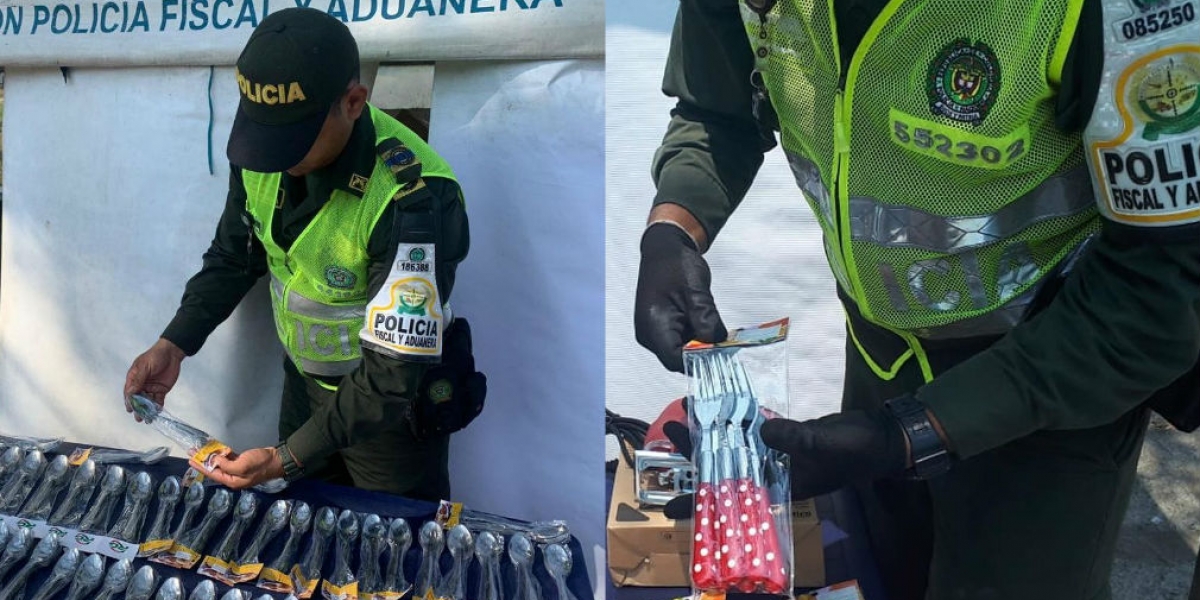 Policía Mercancía incautada.
