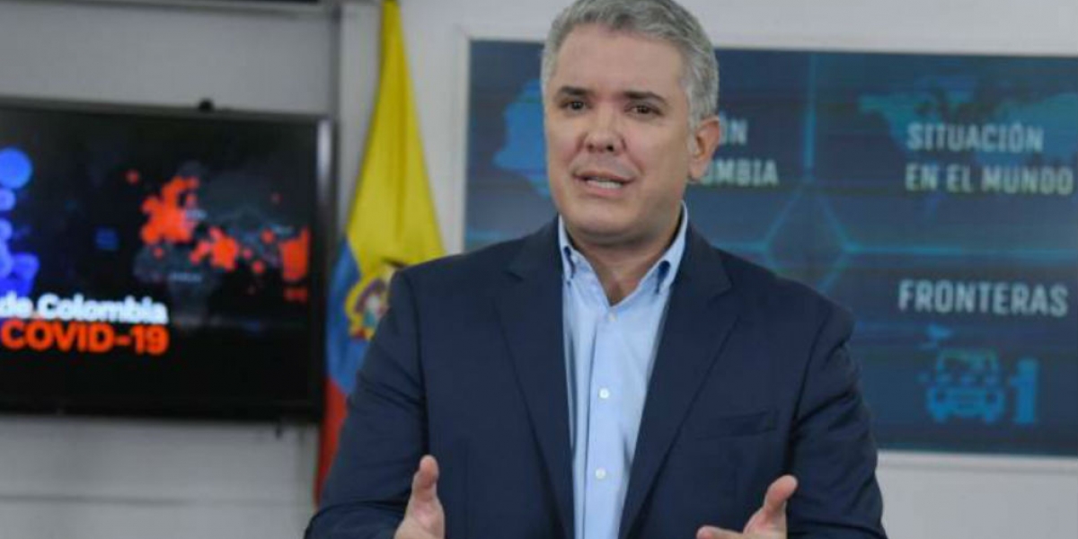 Iván Duque en la alocución presidencial 