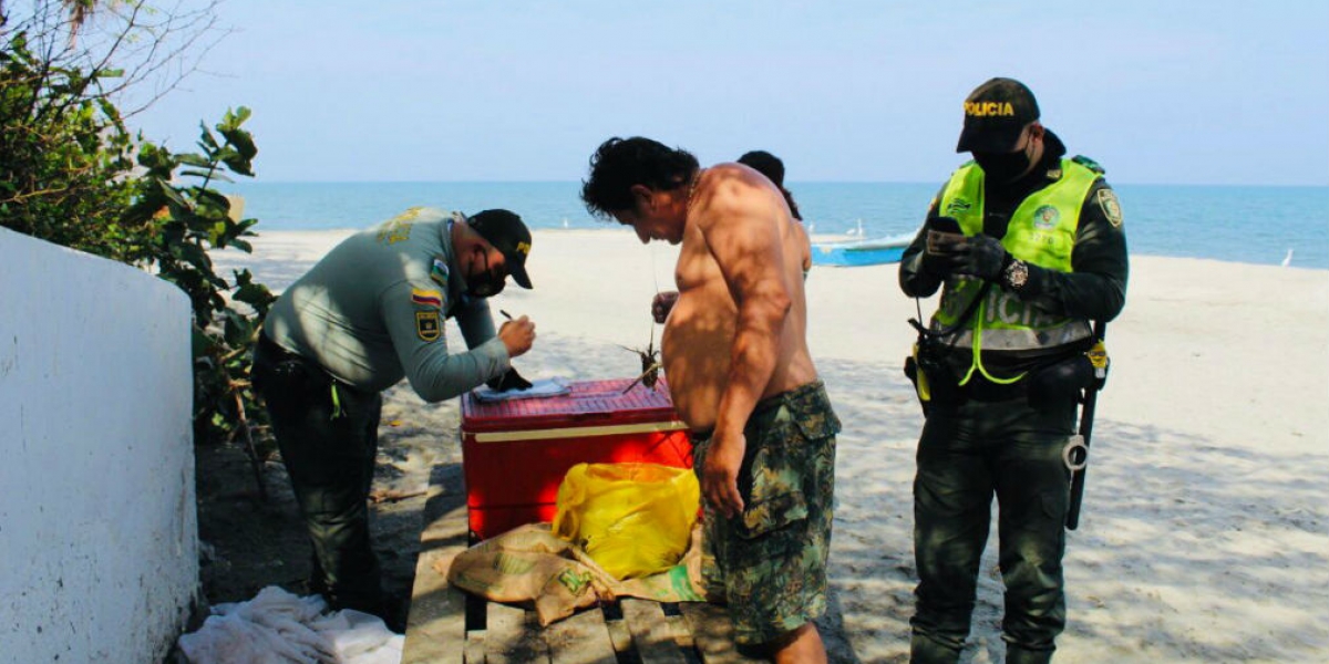 Operativos en playas de la ciudad.