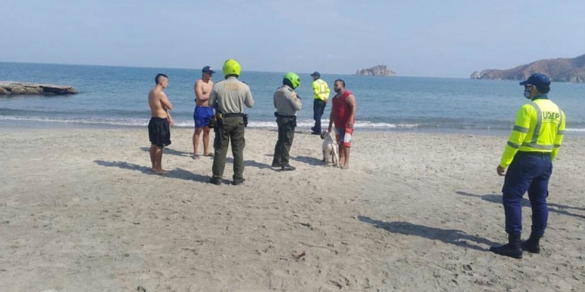 Operativos en playas de la ciudad.