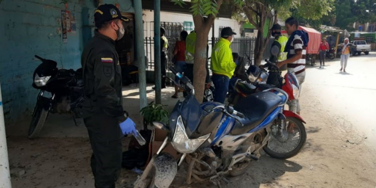 Motocicletas recuperadas.