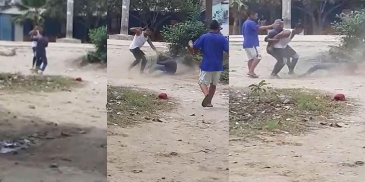 Pelea a machete en Palermo.