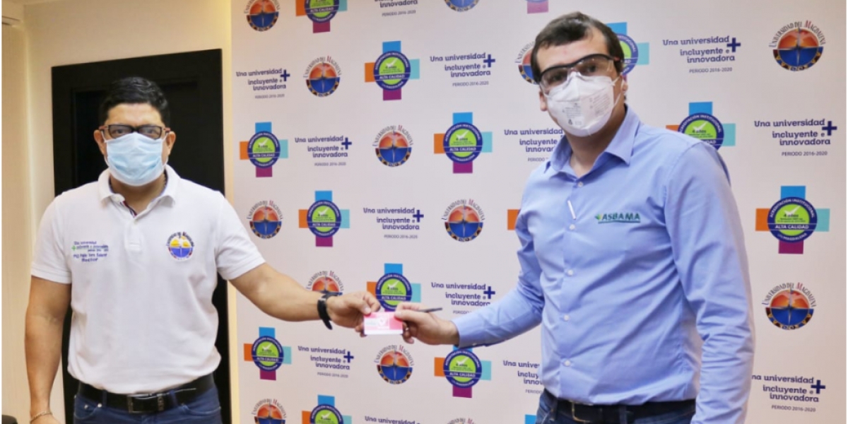 Unimagdalena Con $10.000.000 en bonos de mercados, Asbama se sumó al Fondo Solidario.