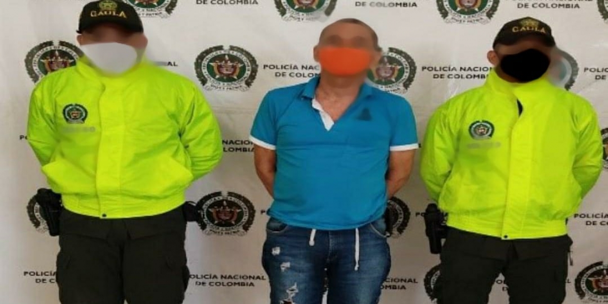 Policía del Magdalena Él es Celino Ospino, capturado por extrosión.