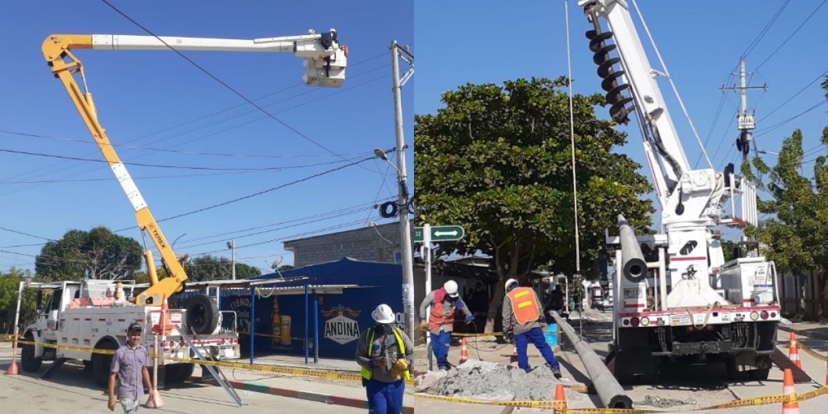 Esta importante obra de mejoramiento consiste en la ejecución de un nuevo circuito que permitirá una redistribución de cargas entre los circuitos Ciénaga Norte y Ciénaga Centro.