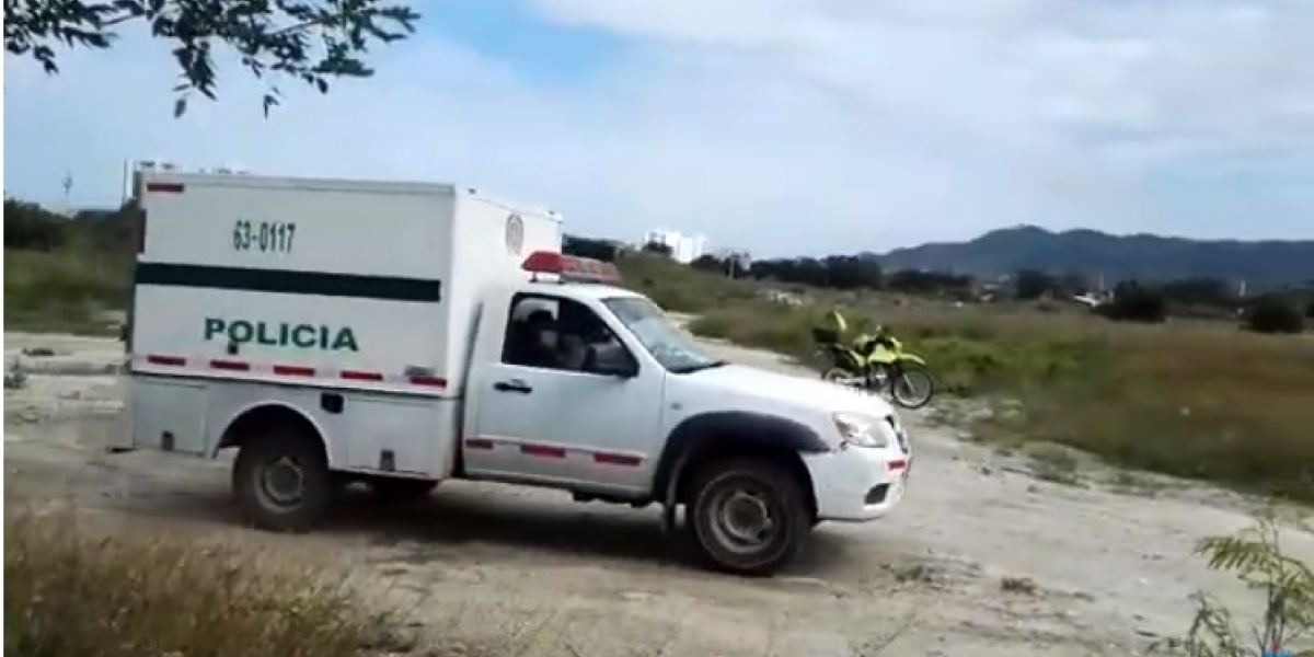 El levantamiento del cadáver en zona enmontada de Mamatoco. 