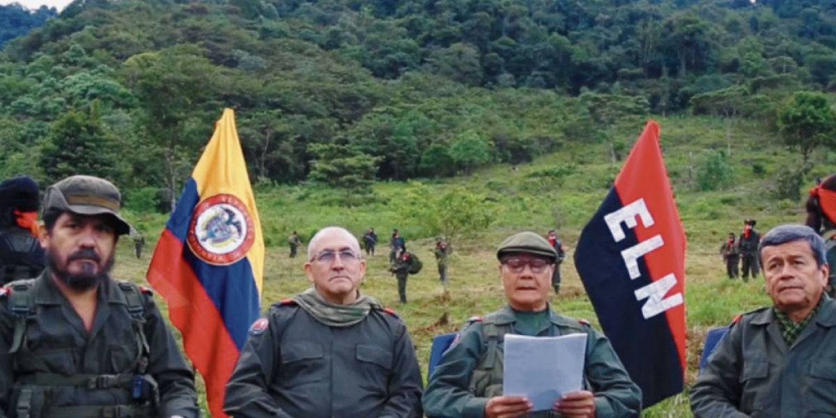 Miembros del COCE del ELN.