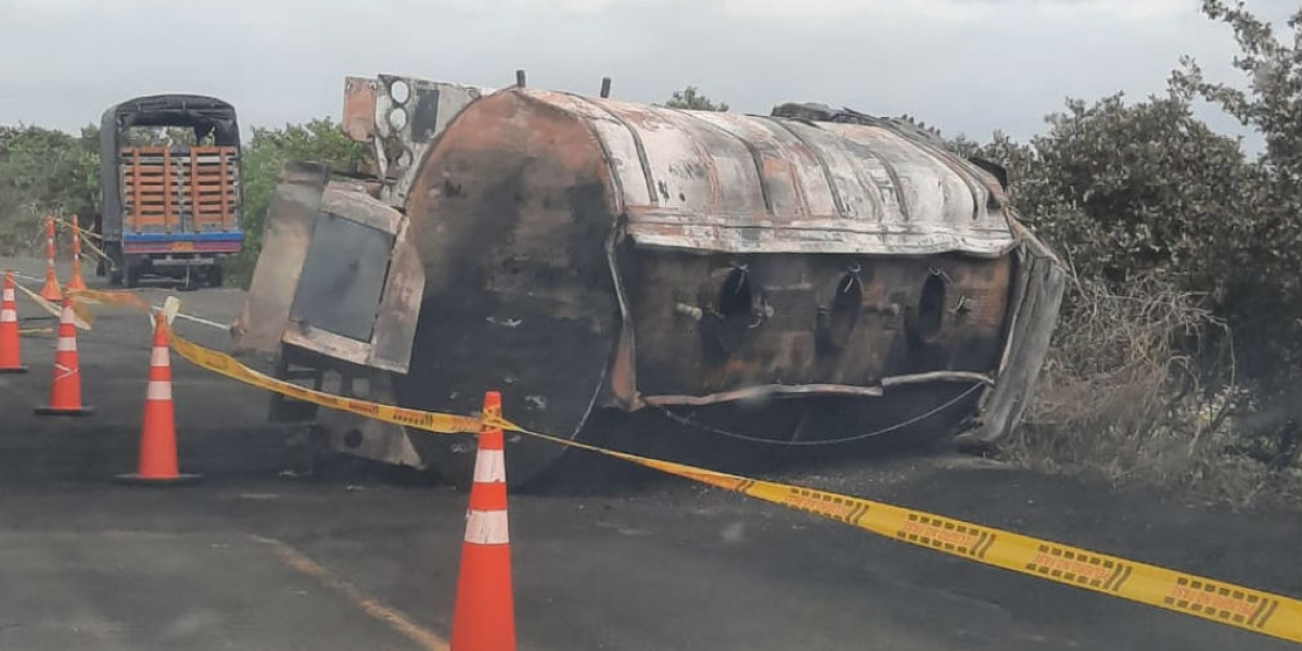 El accidente se registró este miércoles. 