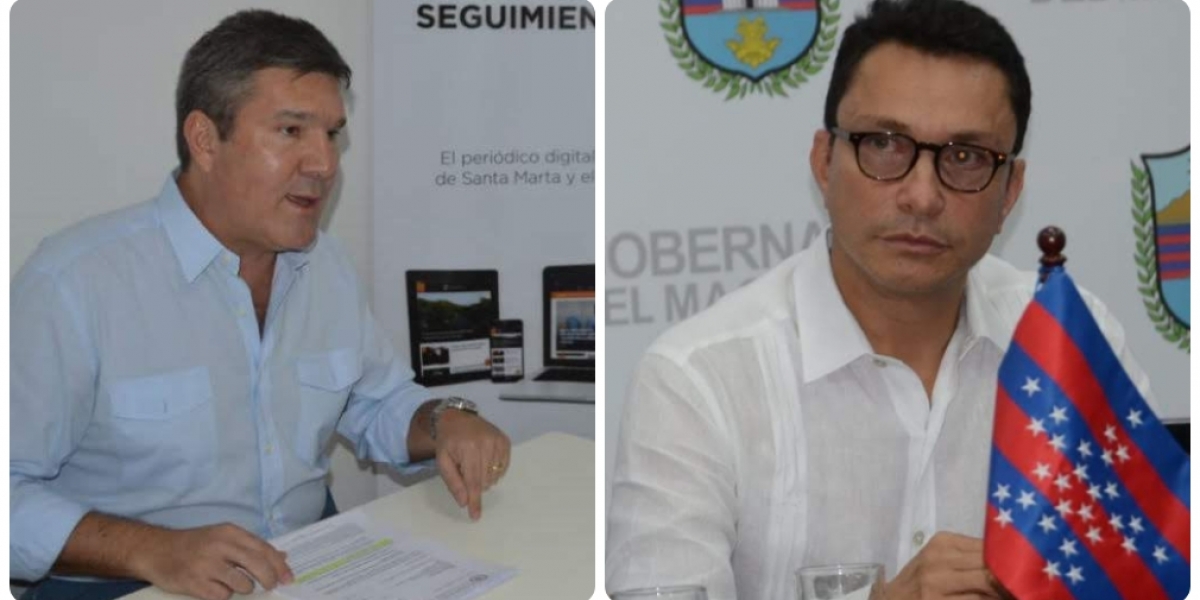 Seguimiento.co Eduardo Díaz Granados (izquierda) fue citado a conciliar con Carlos Caicedo (derecha).