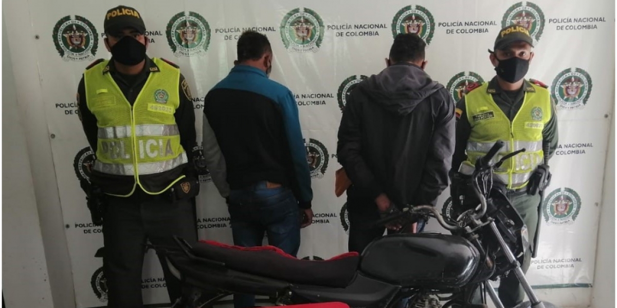 Fueron capturados en el barrio Paz del Río. 
