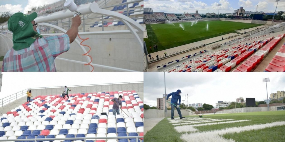 Alcaldía de Barranquilla Así luce el Romelio para la primera final.