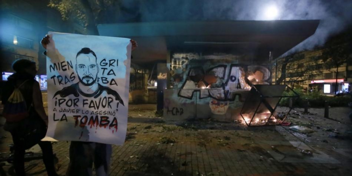 Actos de vandalismo ocurridos en Bogotá.