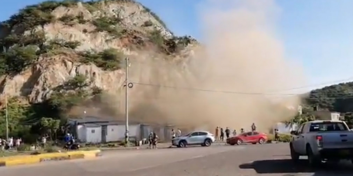 Deslizamiento en San Martín.