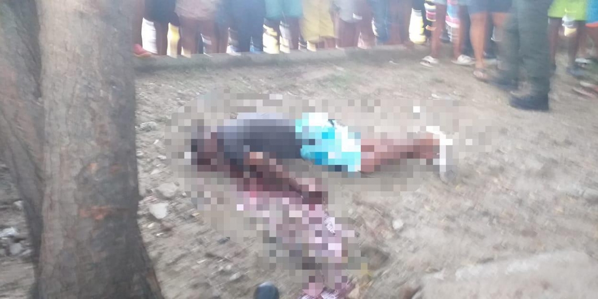 Cortesía La víctima murió en el sitio.