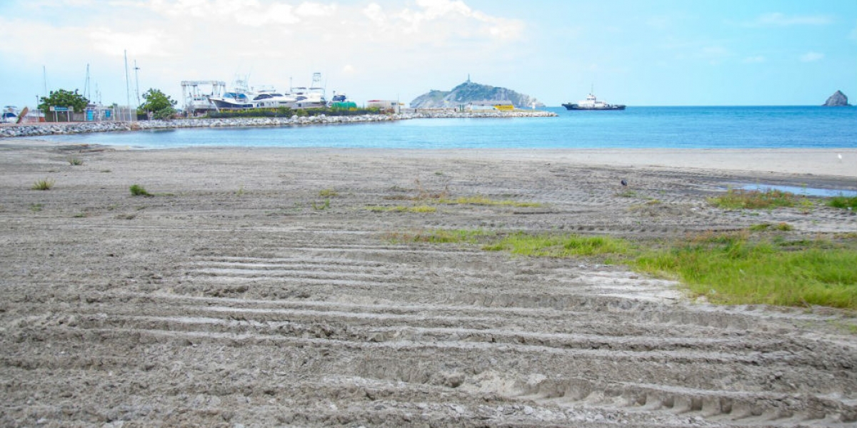 Playa oxigenada en Santa Marta.