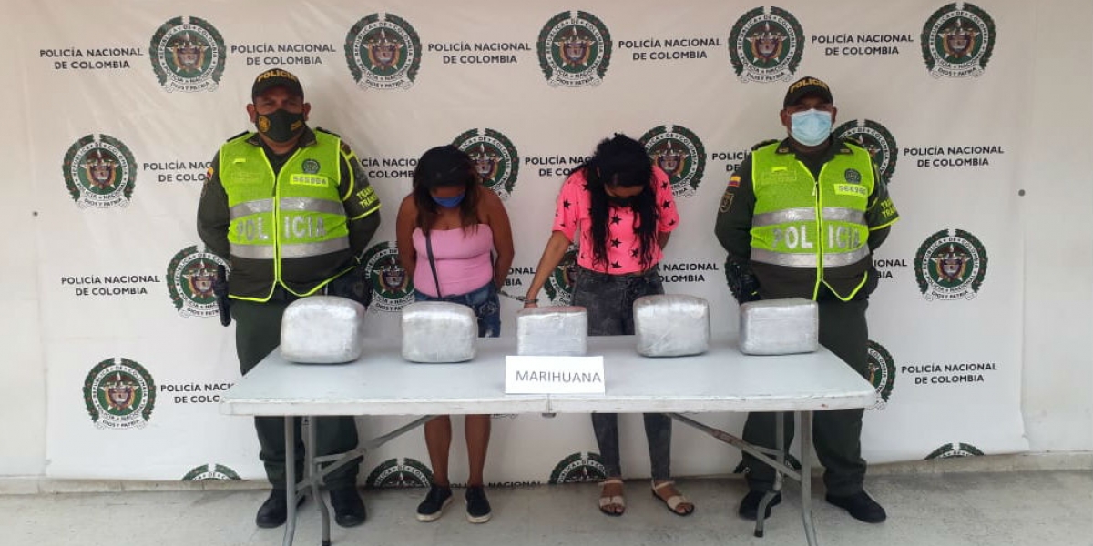 Rocío Isabel Almeida San Juan y Rusmery María Silvera Mendoza, capturadas en Tasajera.