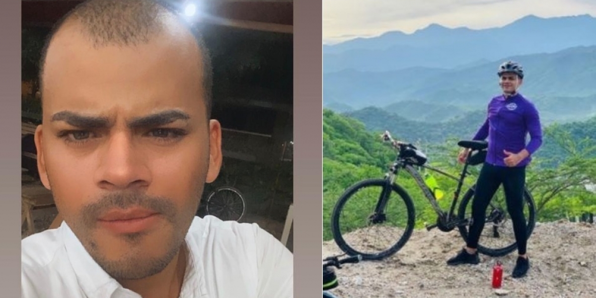 Jhonatan Ternera, ciclista que murió arrollado por un motociclista en Santa Marta. 