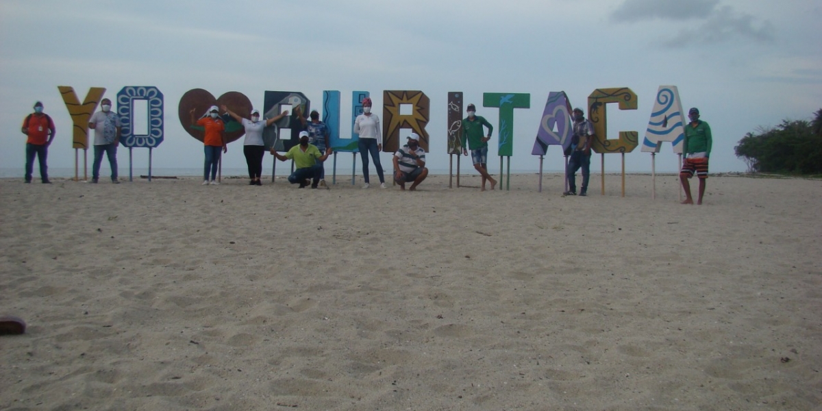 Playa del sector de Buritaca lista para atender a sus visitantes. 