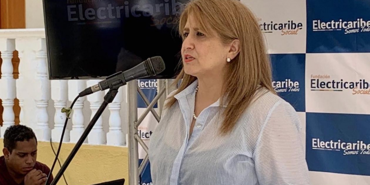 Electricaribe Ángela Patricia Rojas, agente interventora de la saliente Electricaribe.