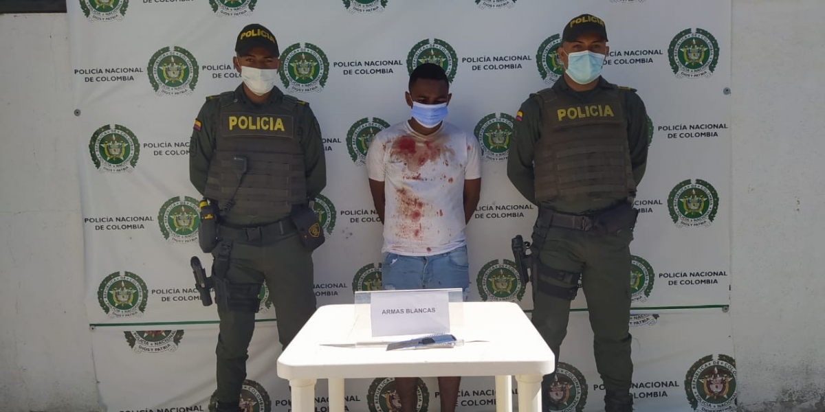 Marlon Enrique Lara Pacheco fue capturado en el barrio Altos Delicias de  Santa Marta 