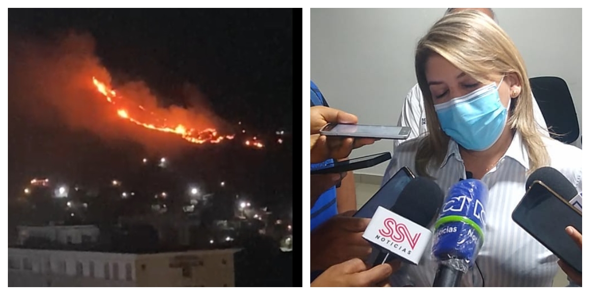 Seguimiento.co Virna Johnson dio un reporte sobre el incendio que se presentó este lunes.