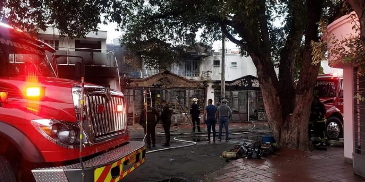 Incendio en Cúcuta.