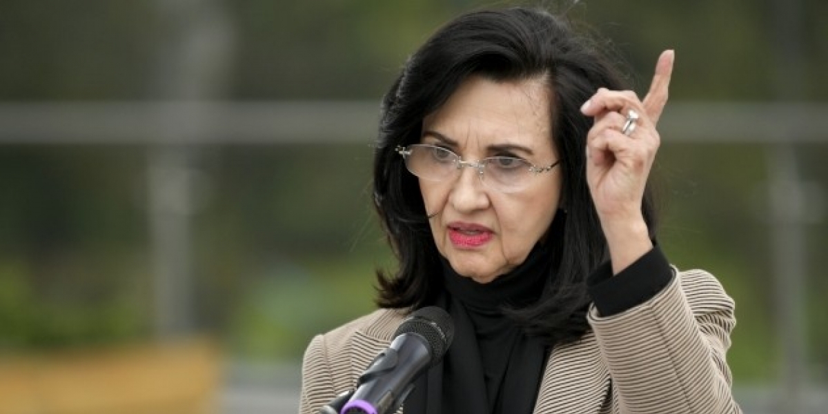 La FM Claudia Blum, canciller colombiana.