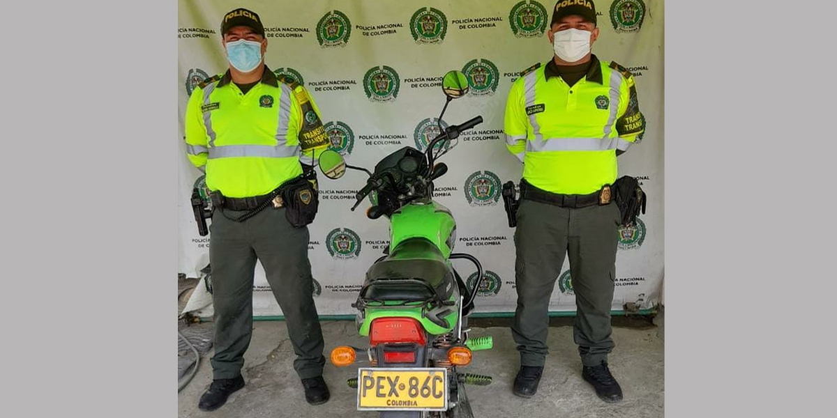 Policía Nacional El vehículo fue puesto a disposición de la Fiscalía.