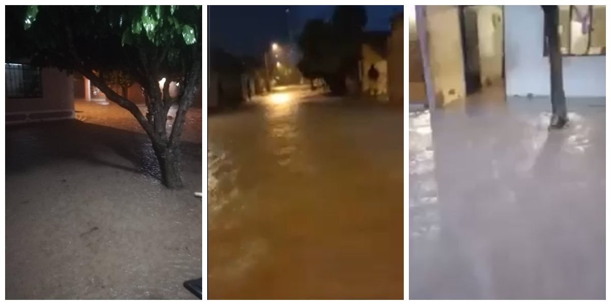 Imágenes de la inundación en Pivijay.