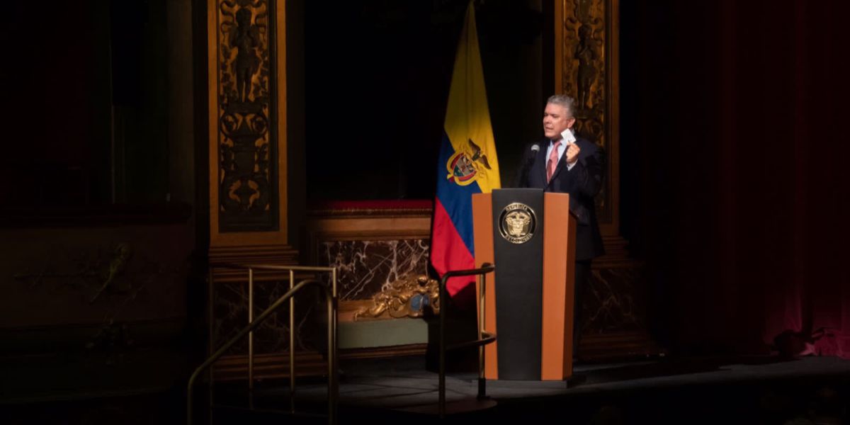 Presidencia El presidente Duque advirtió que seguirá denunciando a la dictadura.