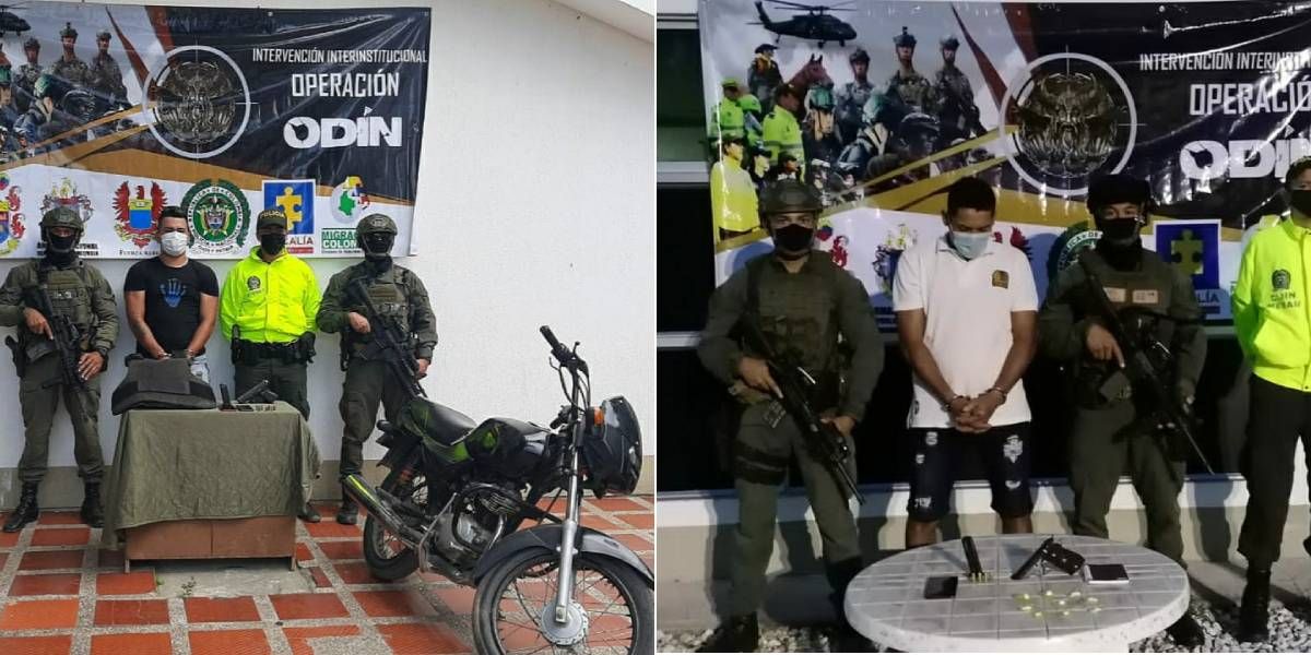 Policía Alias 'Arturito' y alias 'Pasino'.
