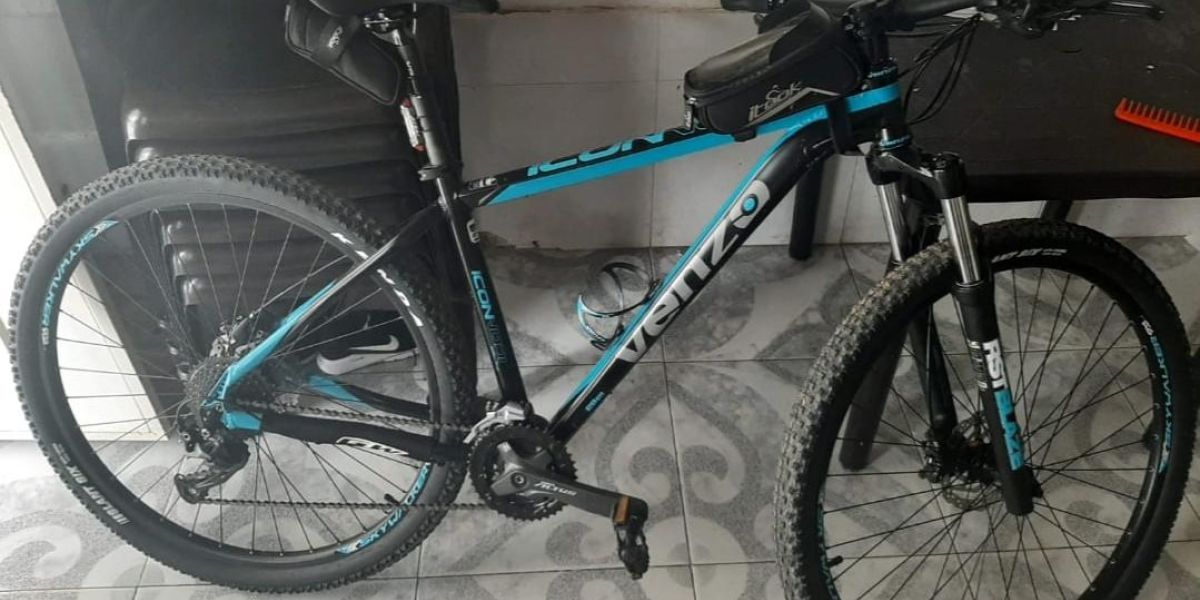 Esta es la bicicleta hurtada a la mujer.