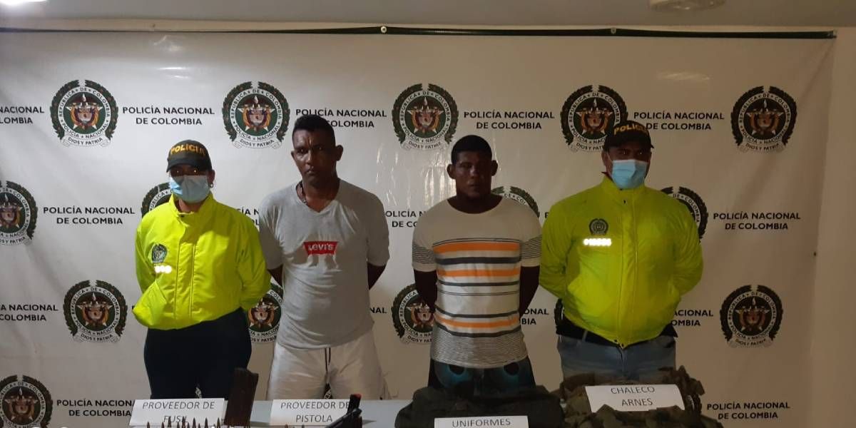 Policía Alias 'El Mello' y alias 'Soldado'.